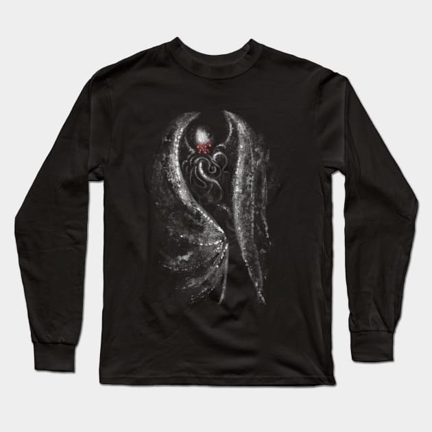 Cthulhu in Shadows. Long Sleeve T-Shirt by AtomicBanana